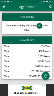 Age Calculator Calculate Your Chronological Age android App screenshot 1