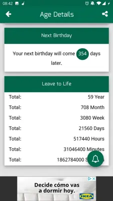 Age Calculator Calculate Your Chronological Age android App screenshot 8